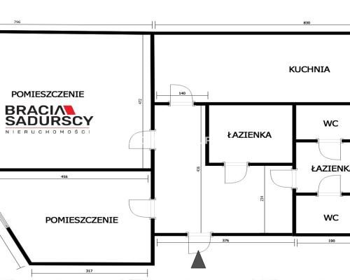 Lokal biurowo-magazynowy, 299m2, winda, dwa piętra