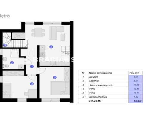 ZIELONKI dwupoziomowe Mieszkanie 75 m z ogródkiem