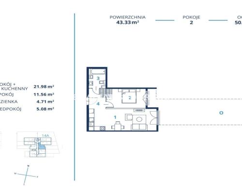 43m2 2 pok +balkon Ruczaj