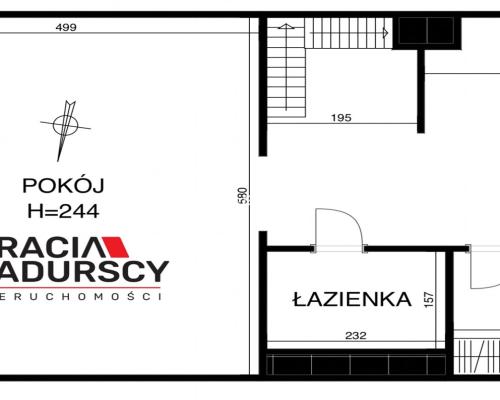 Mieszkanie dwupoziomowe - 4 pokoje na Klinach