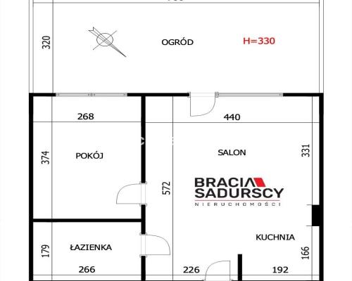REZERWACJA! Mieszkanie – 2-pokojowe z ogródkiem