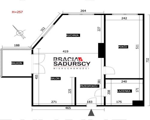 Ustawne 2 pokoje | 46 m² | ul. Okulickiego | 2012