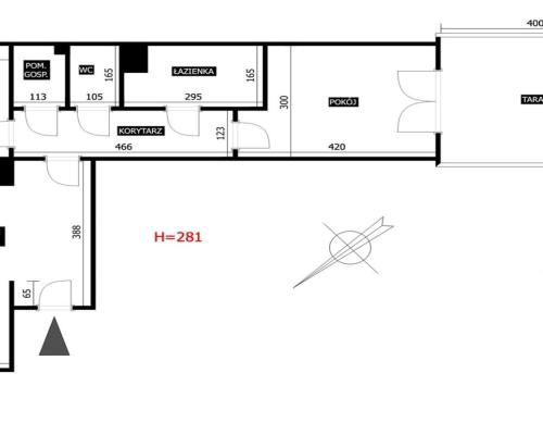 Bieżan&oacute;w - Prokocim 3-pokojowe mieszkanie 57 m&sup2; z 2 DUŻYMI TARASAMI !   
 
Na sprzedaż komfortowe, trzypokojowe mie