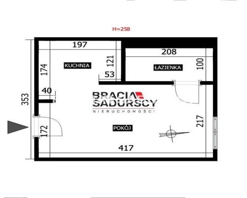 Kawalarka w centrum, stare Podgórze