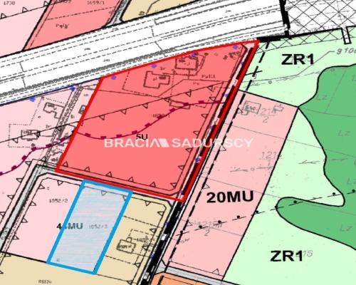 działka budowlano-usługowa w Głogoczowie