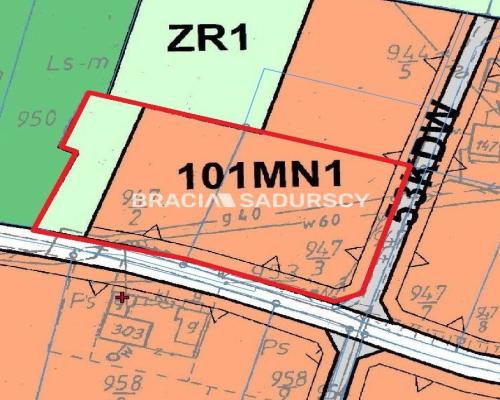 Działka z możliwościa podziału na mniejsze