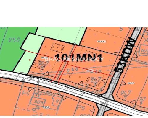 4 działek budowlanych od 11ar do 12,5ar