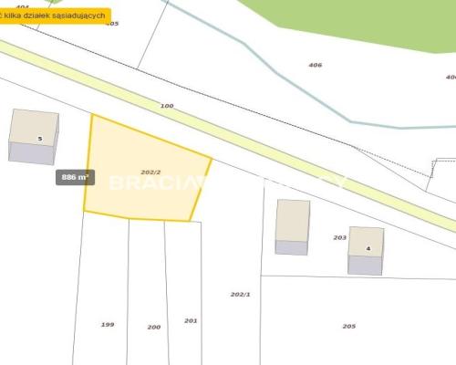 Ispina piękna działka budowlana 866 m2