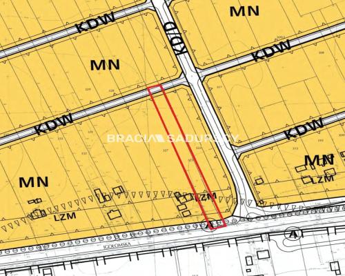 Działka budowlana o pow. 23 ar&oacute;w w Krakowie - Nowej Hucie   
 
Przedmiotem oferty jest działka o nr  323/2    położona w