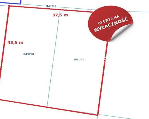 Działka budowlana Krzyszkowice 17 arów