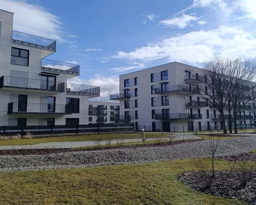 Apartament z ogródkiem w nowym budownictwie