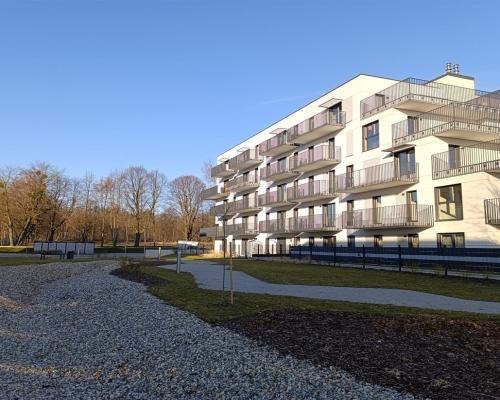 Apartament z ogródkiem w nowym budownictwie