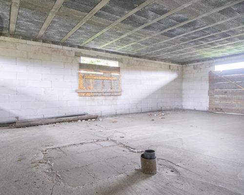 Dom wolnostojący w stanie surowym otwartym