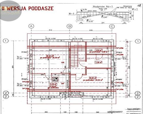 Dom wolnostojący w stanie surowym otwartym