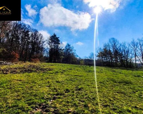 DZIAŁKI W MALOWNICZEJ MIEJSCOWOŚCI, WIDOK NA GÓRY