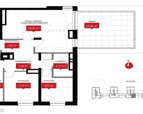 Mieszkanie 4-pokojowe z WIDOKIEM NA RZEKĘ!