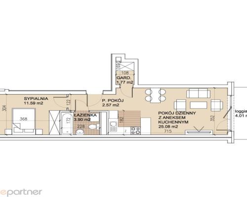 2-pokojowe mieszkanie na Sołtysowicach