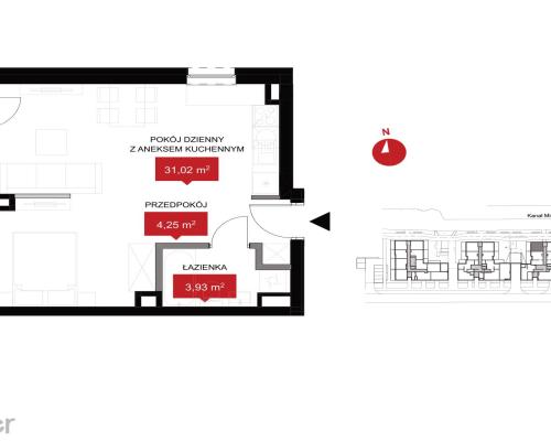 Kawalerka z WIDOKIEM NA RZEKĘ!