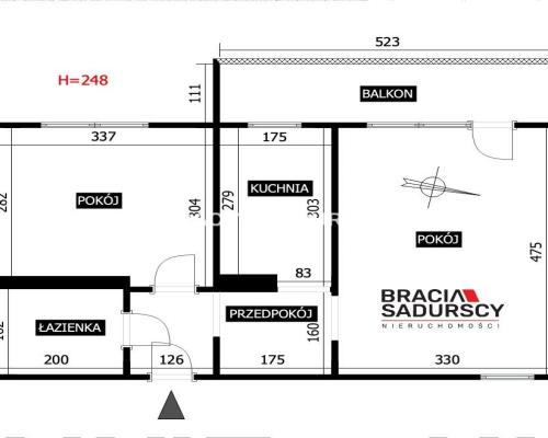 Mieszkanie w parku/2 niezależne pokoje/duży balkon