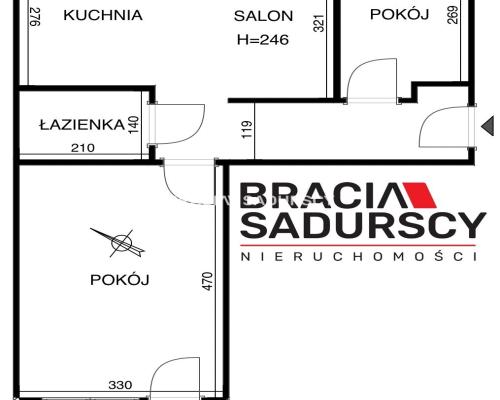 Os. Albertyńskie 3 pokoje, balkon