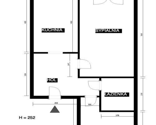 2 pokoje, osobna kuchnia parter, duży taras