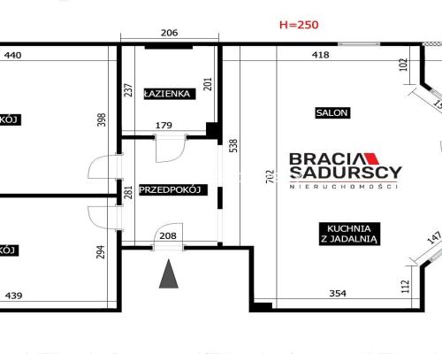 Kameralne 3 pokoje z dużym balkonem
