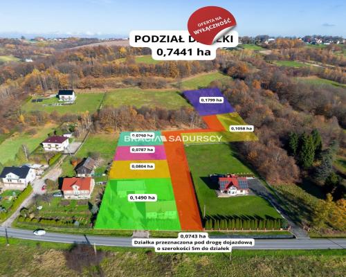 Działki z widokiem na las Leńcze Gm. Kalwaria