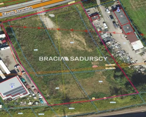 Działka usługowa 44 a Kraków - Grębałów.