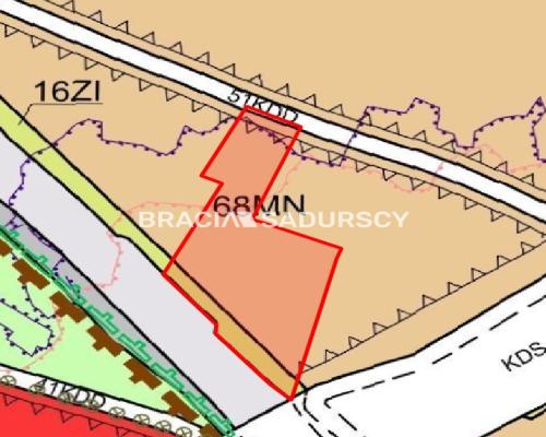 Działka bud.o pow. 70 arów obok zjdadu a4 Rząsce