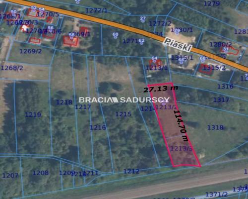 Działka budowlana Krzeczów blisko Bochni.