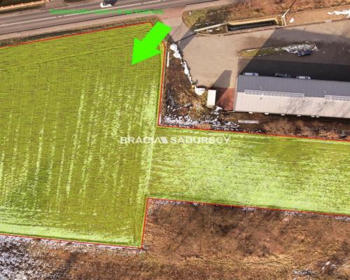 Działka budowlana w Jaśkowicach k/Skawiny gm. Skawina, powiat krakowski. Działka o powierzchni 6200 m2 i wymiarach części gł&oa