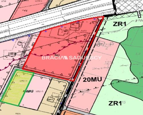 działka budowlano-usługowa w Głogoczowie