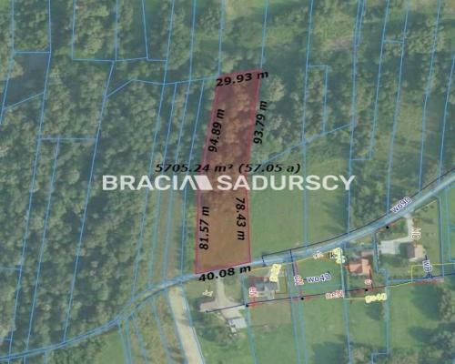 Klimatyczna działka budowlano-leśna w Sieprawiu