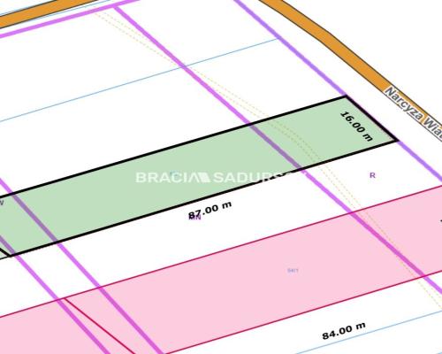 Działka budowlana o pow. 13 ar. w Krakowie.  
Przedmiotem oferty jest nieruchomość gruntowa niezabudowana o nr ew.  52/1  położ