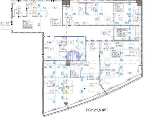 Mokotów: lokal biurowy na wynajem