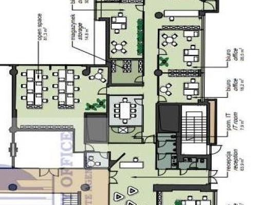 Mokotów: lokal usługowo-biurowy na wynajem