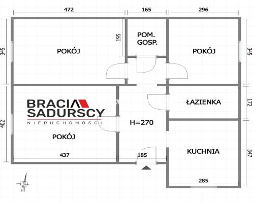 SWOSZOWICE, DOM W ZABUDOWIE BLIŹNIACZEJ, 3 POK
