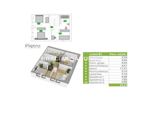 Bębło, Dom 70m z ogródkiem i miejscem parkingowym