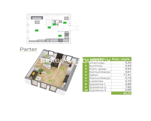 Bębło, Dom 70m z ogródkiem i miejscem parkingowym