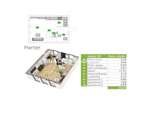 Bębło, Dom 70m z ogródkiem i miejscem parkingowym