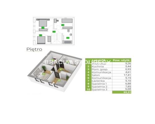 Bębło, Dom 70m z ogródkiem i miejscem parkingowym