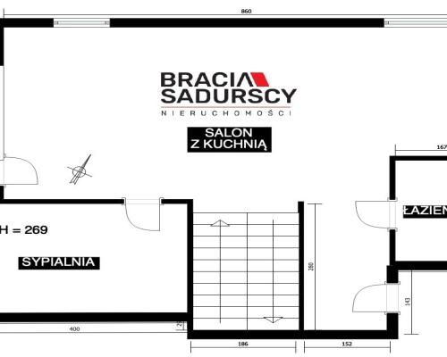 Nowy dom wolnostojący w stanie deweloperskim