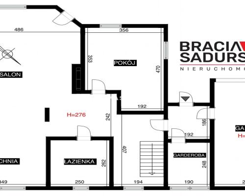 Dom za wzgórzu, widok na Kraków, 4 sypialnie