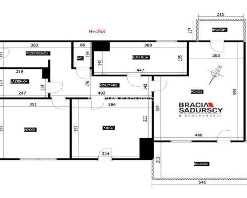 3-POKOJOWE Z DWOMA BALKONAMI NA RUCZAJU