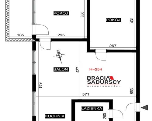 3 pokoje na Prądniku Czerwonym