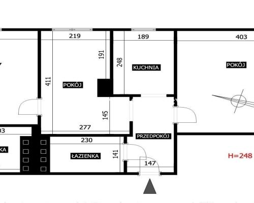 3 pok, 2 łazienki, balkon, 1 piętro, możliwy garaż