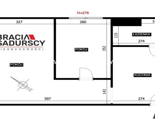 Dwupokojowe, widok na park. Balice.