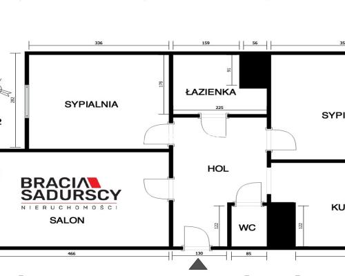 Mieszkanie 3-pokojowe Dobczyce