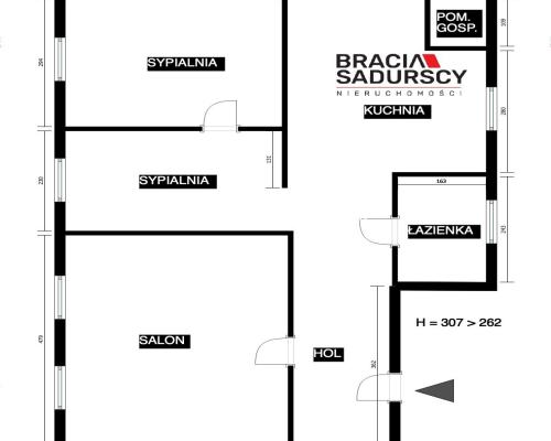 Salwator, 3 pokoje parter, kuchnia, super cena