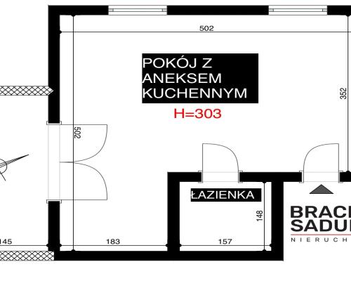 Przytulna kawalerka 21,5 m² z balkonem